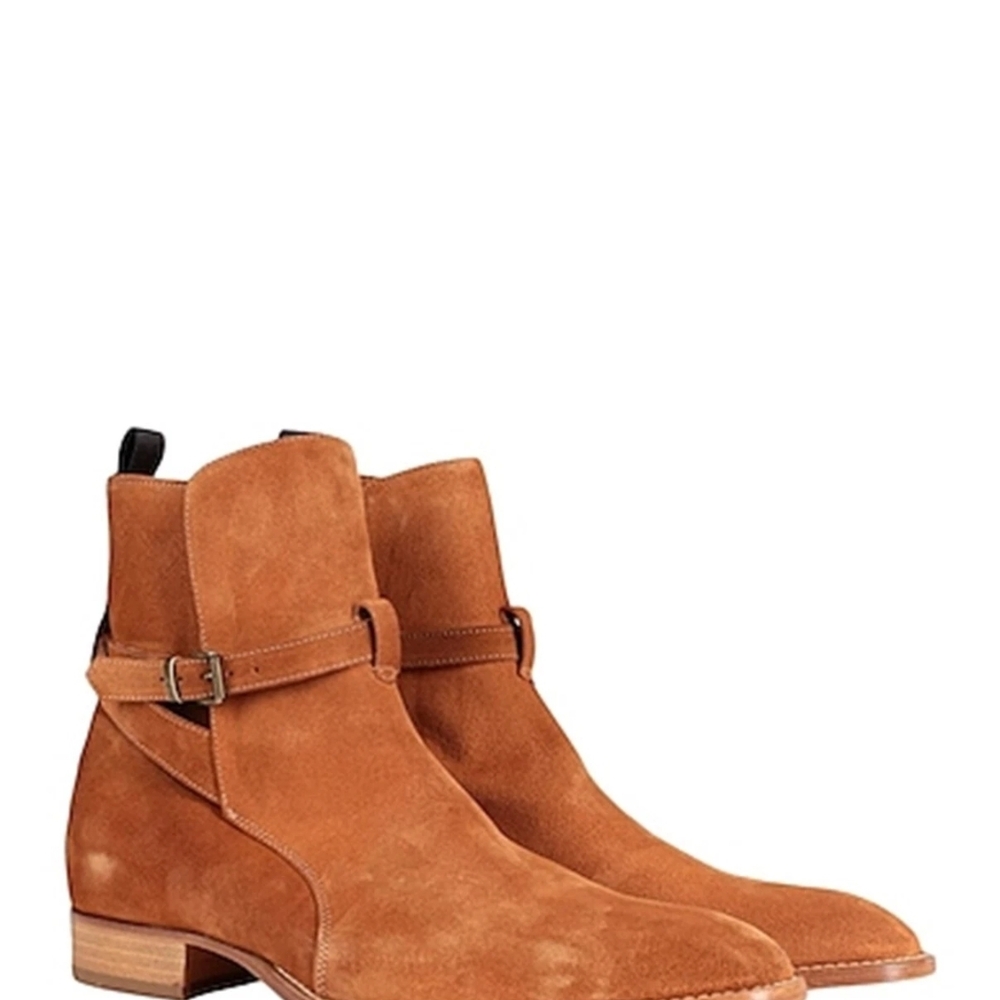 Men's Tan Suede Boots